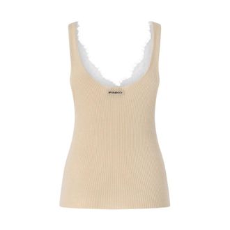 Pinko Pinko, Tops, Dames, Beige, S, Pinko Top