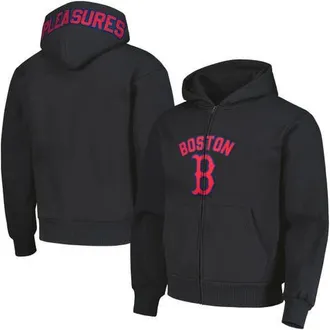 Pleasures Mens PLEASURES Black Boston Red Sox Opening Day Full-Zip Hoodie at Nordstrom, Size Medium