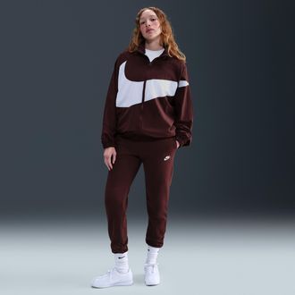 Nike Womens Nike Sportswear Club Fleece Mid-Rise Jogger Pants in Red | DQ5191-652