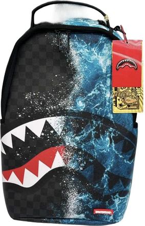 Sprayground Camokawa Wave Shark Bacpack Unisex OS Black Graphic Outdoor SPR278