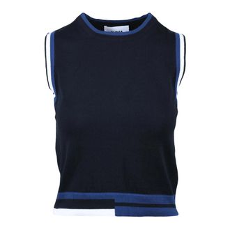 Alpha Studio Truien & Vesten, Dames, Blauw, L, Katoen, Top