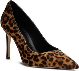 Stuart Weitzman Stuart Power 85 Pump in Leopard Haircalf at Nordstrom, Size 9.5