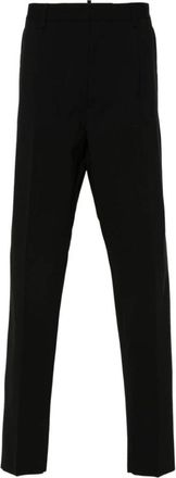 Dsquared2 Zwarte broek - Heren - Slim Fit Broeken - Zwart - L - Wol - Broeken