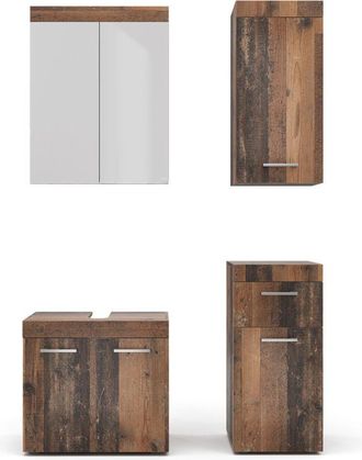Vicco Conjunto De Muebles De Ba&ntilde;o Luna, Estilo Antiguo, 4 Partes