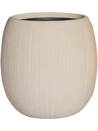 Baq In-/Outdoor Blumentopf Polystone Coated Plain Balloon &oslash; 42/ H 42 cm - Natural