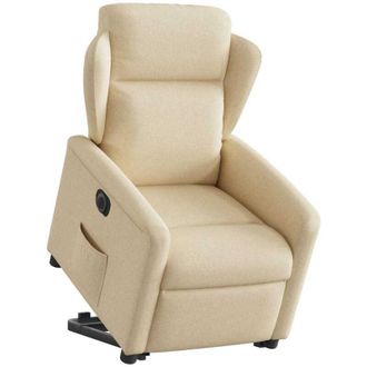 vidaXL Vidaxl - Sill&oacute;n El&eacute;ctrico Reclinable Elevable De Tela Color Crema