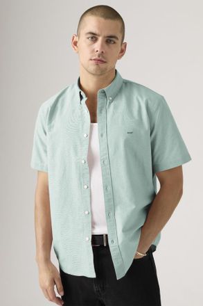 Levi's Camicia Authentic button-down Lightweight a manica corta - Uomo - 2XL - Grigio / Gray Mist