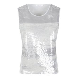 Patrizia Pepe Dames, Tops, Grijs, Maat: L