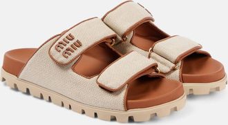 Miu Miu Sandali in canvas