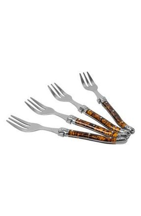 French Home Laguiole 4-Piece Cake Fork Set in Tortoise Shell at Nordstrom Rack