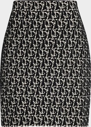 Burberry Monogram Knit Mini Skirt
