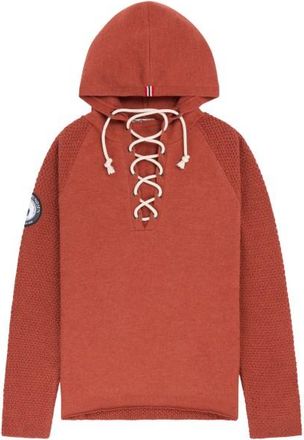 Amundsen Sports Boiled Hoodie Laced Merinopullover für Herren | rot