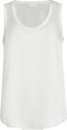 Brunello Cucinelli Satin top in White at Nordstrom, Size 3X-Large Eu