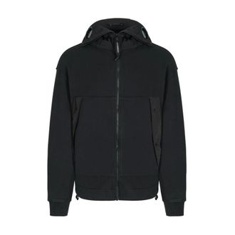 C.P. Company Diagonal Raised Boxy Hooded Top - male - C.P. Company - Zip-throughs - Black - XL - Sweatshirts & Hoodies