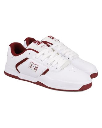 DC Sneaker DC SHOES Central, Herren, Gr. 6,5(38,5), lila (wei&szlig;, lila wine), Obermaterial:Obermaterial: Leder / Futter: Textil / Aussensohle: Gummi;, Schu