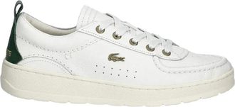 Lacoste Umpire Leren Sneaker - Heren - Sneakers - Wit - 45 EU - Leer - Schoenen