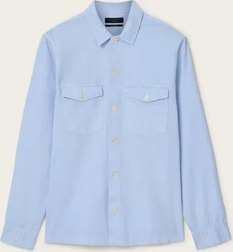 AllSaints Cotton Spotter Slim Fit Overshirt, Size: XXL