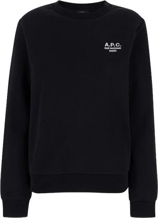 A.P.C. Rue Madame Sweatshirt - Heren - Sweatshirts - Zwart - S - Katoen - Hoodies & sweatvesten