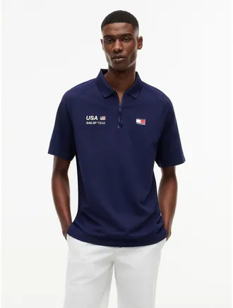 Tommy Hilfiger Mens Tommy x US SailGP Team Tech Polo - Navy - XS
