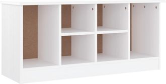 vidaXL Vidaxl - Banco Zapatero Alta Madera Maciza De Pino Blanco 100x35x45 Cm