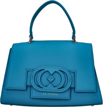 La Carrie Finger Handtas - Dames - Handtassen - Blauw - ONE Size - Leer - Tassen