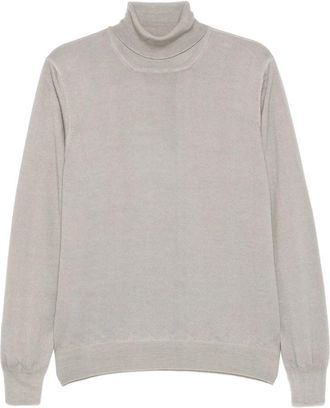 Tagliatore Miles sweater - Heren - Coltruien - Grijs - 3XL - Wol - Truien & Vesten