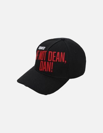Dsquared2 Mens Dsquared2 If Not Dean, Dan! Baseball Cap in Black - Size: ONE size