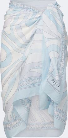 Pucci Orchidee cotton beach cover-up