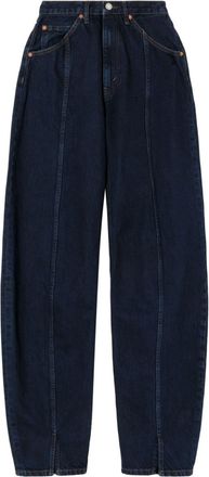 Re/Done high-rise wide-leg jeans - women - Cotton - 28 - Blue