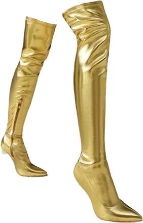 Generic Womens High Heel Over The Knee Boots Platform Elastic Thick Sole Long Boots