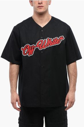 Off-white Cotton Shirt BASEBALL With Embroidered Logo size Xs