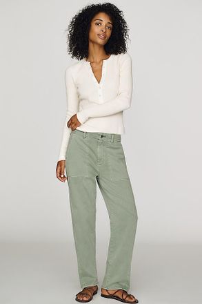 Anthropologie AG Analeigh Mid-Rise Straight-Leg Pants