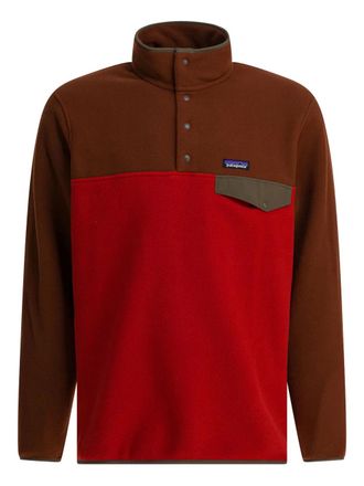 Patagonia press-stud fleece sweatshirt - men - Recycled Polyester - S - Red