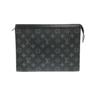 Louis Vuitton Pre-owned Monogram Eclipse Pochette - Heren - Pre-owned - Zwart - Maat: ONE Size