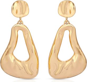 Ettika Molten Drop Earrings in Gold at Nordstrom