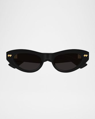 Bottega Veneta Acetate Cat-Eye Sunglasses