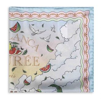 Casablanca Medium Silk Scarf - Dames - Zijden sjaals - Veelkleurig - ONE Size - Satijn - Accessoires