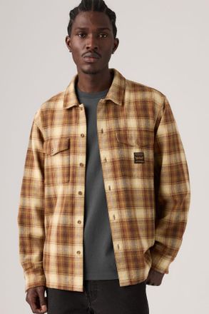 Levi's Worker Shirt - Uomo - XL - Multicolore / Abilene Plaid Dull Gold