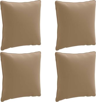 vidaXL Cojines De Respaldo De 4 Piezas Putten 4 Pcs 100% Poli&eacute;ster Vidaxl