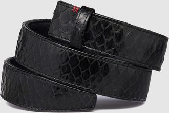 CLARIS VIROT Ceinture Python Noir