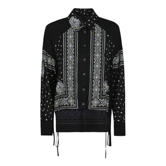 Pinko Pinko, Dames, Blouses & Shirts, Zwart, Maat: XS Viscose