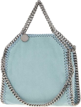 Stella McCartney Womens Falabella Tiny Crossbody Bag Blue Polyester