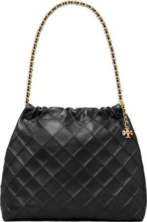 Tory Burch Fleming Shoulder Bag - Dames - Schoudertassen - Zwart - ONE Size - Leer - Tassen