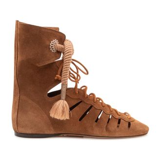 Isabel Marant Liade Boot - female - Isabel Marant - Lace-up Boots - Brown - 4 UK - Shoes