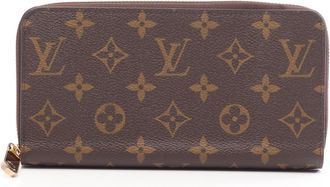 Louis Vuitton Brown Monogram Pink Rose Ballerine Monogram Leather Long Wallet (Bi-Fold) (Pre-Owned)