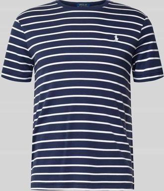 Polo Ralph Lauren T-Shirt mit Label-Stitching in Marine, Größe XXL