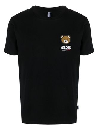 Moschino Leo Teddy-print T-shirt - Black