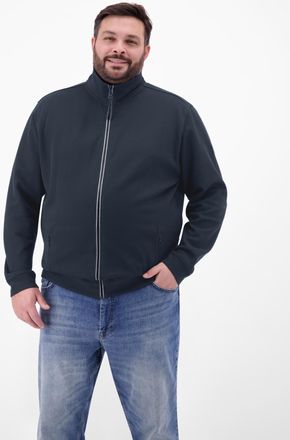 Lerros Sweatjacke LERROS Sweatjacke aus weichem Baumwollmischgewebe, Herren, Gr. 4XL, classic navy, 90% Baumwolle, 10% Polyester, Sweatjacken Sweatjacke