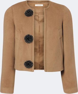 Jacques Wei Chaqueta de lana adornada