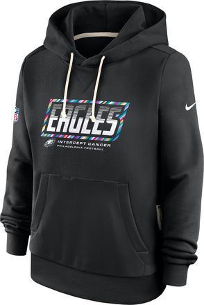 Nike Philadelphia Eagles Crucial Catch Standard Issue Nike Womens Dri-FIT NFL Pullover Hoodie in Black | 03C300AZUR-F9R